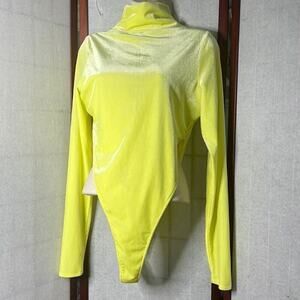 NWT AFRM RIBBED VELVET CUT OUT SUNNY‎ SUBLIME BODYSUIT SIZE L
